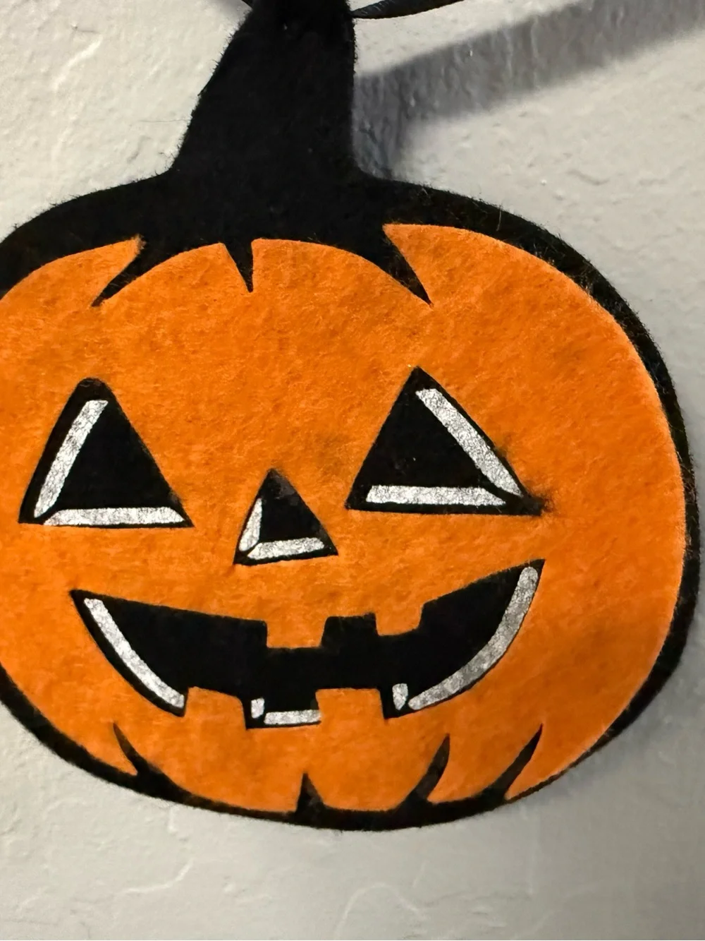 Pottery Barn Felt Halloween Jack-O'-Lantern Pumpkin Garland Banner 11 Faces
